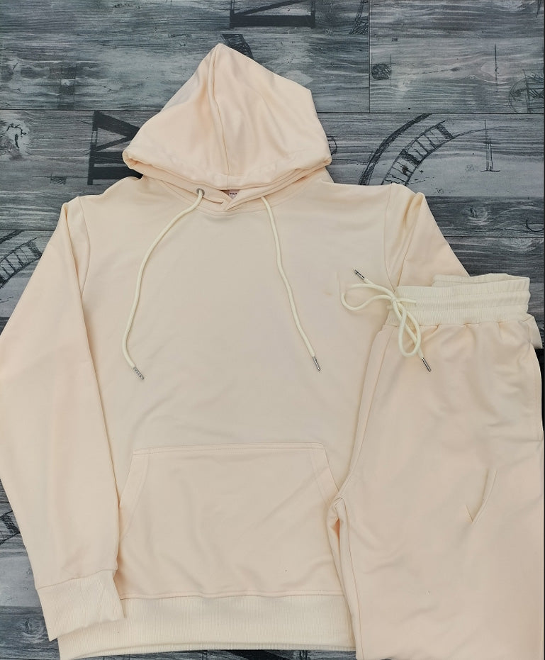 Men's Hooded Sweatshirt Two Piece Suit - Comfortable Cotton Blend Pullover & Jogger Set (XN2067) | Casual Loungewear, Streetwear & Athleisure Outfit for Everyday Wear