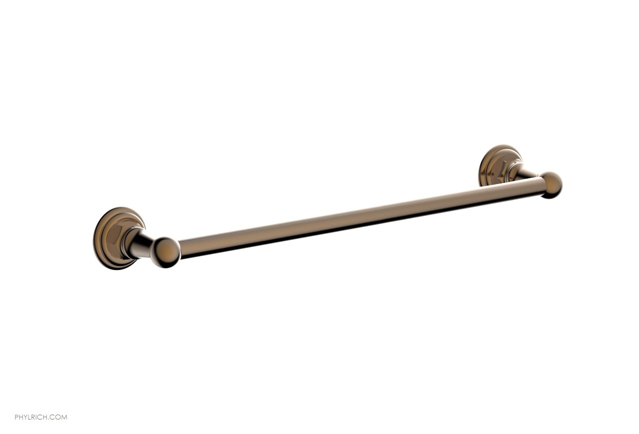 HEX TRADITIONAL 18-Inch Chrome Towel Bar - Bathroom Towel Rack for Hand & Bath Towels - Perfect for Modern & Traditional Bathrooms (50070)