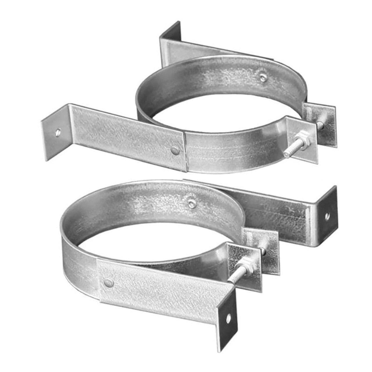 3 Type B Gas Vent Wall Strap - Heavy Duty Stainless Steel Support Bracket for Gas Fireplace Vent Pipe - Secure Installation for Indoor/Outdoor Use (3BVWS) - Perfect for Home Heating Systems and Fireplace Safety