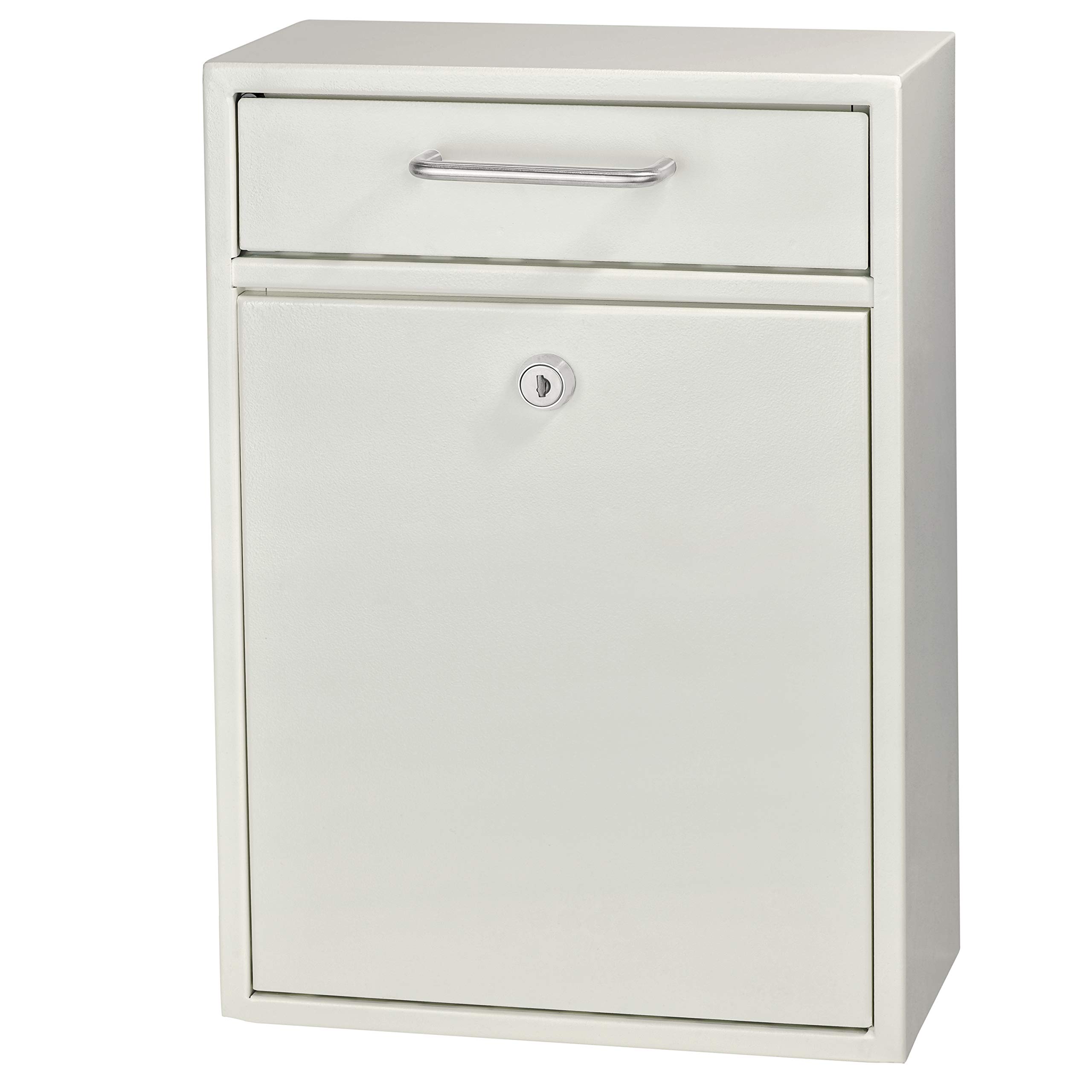 Mail Boss 7410 High Security Steel Wall Mounted Mailbox - Lockable Office Document Drop Box with Key for Secure Mail & Records Storage | Ideal for Offices, Homes & Commercial Buildings