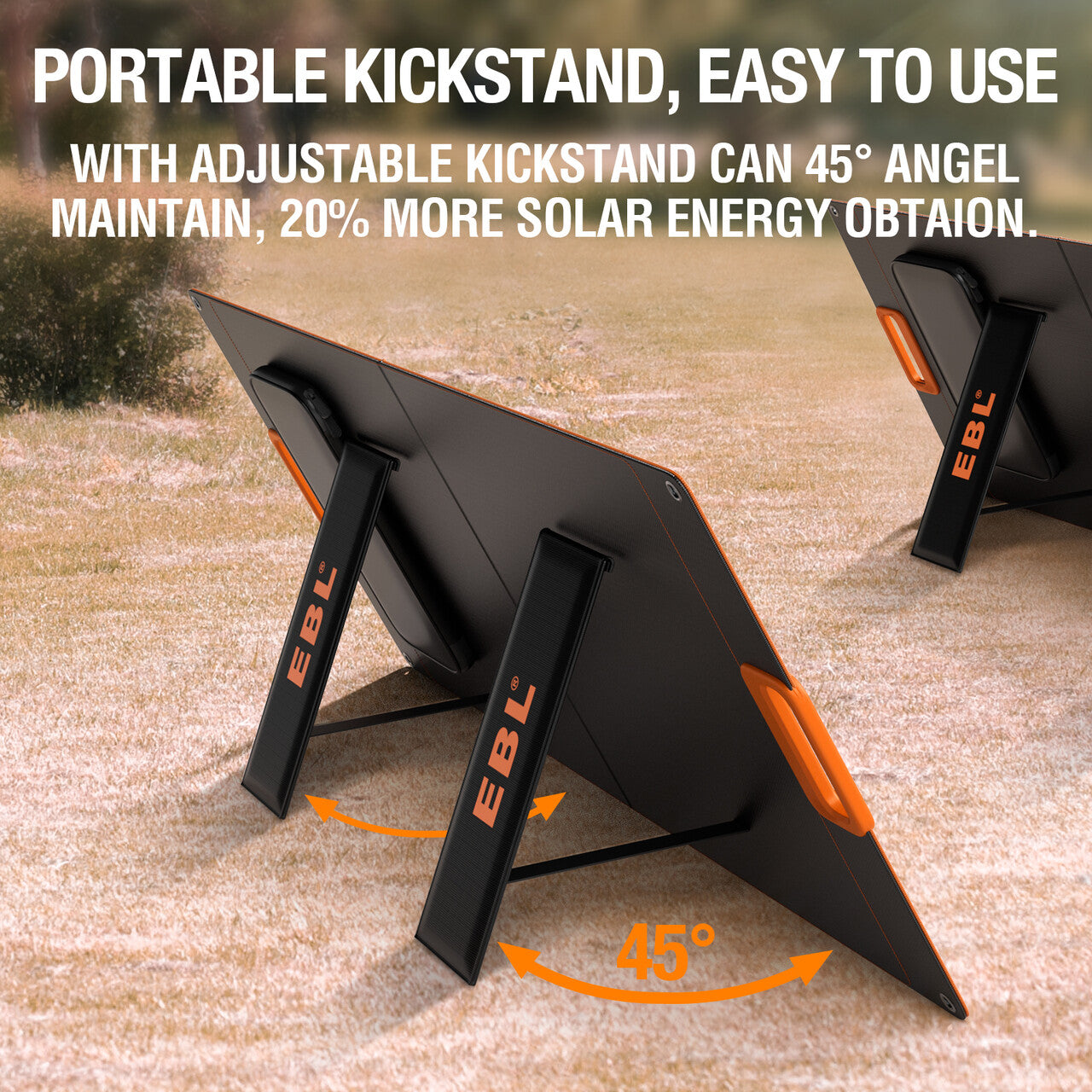 EBL 500W Portable Power Station with 100W Solar Panel - Perfect for Camping, Outdoor Adventures & Emergency Backup Power