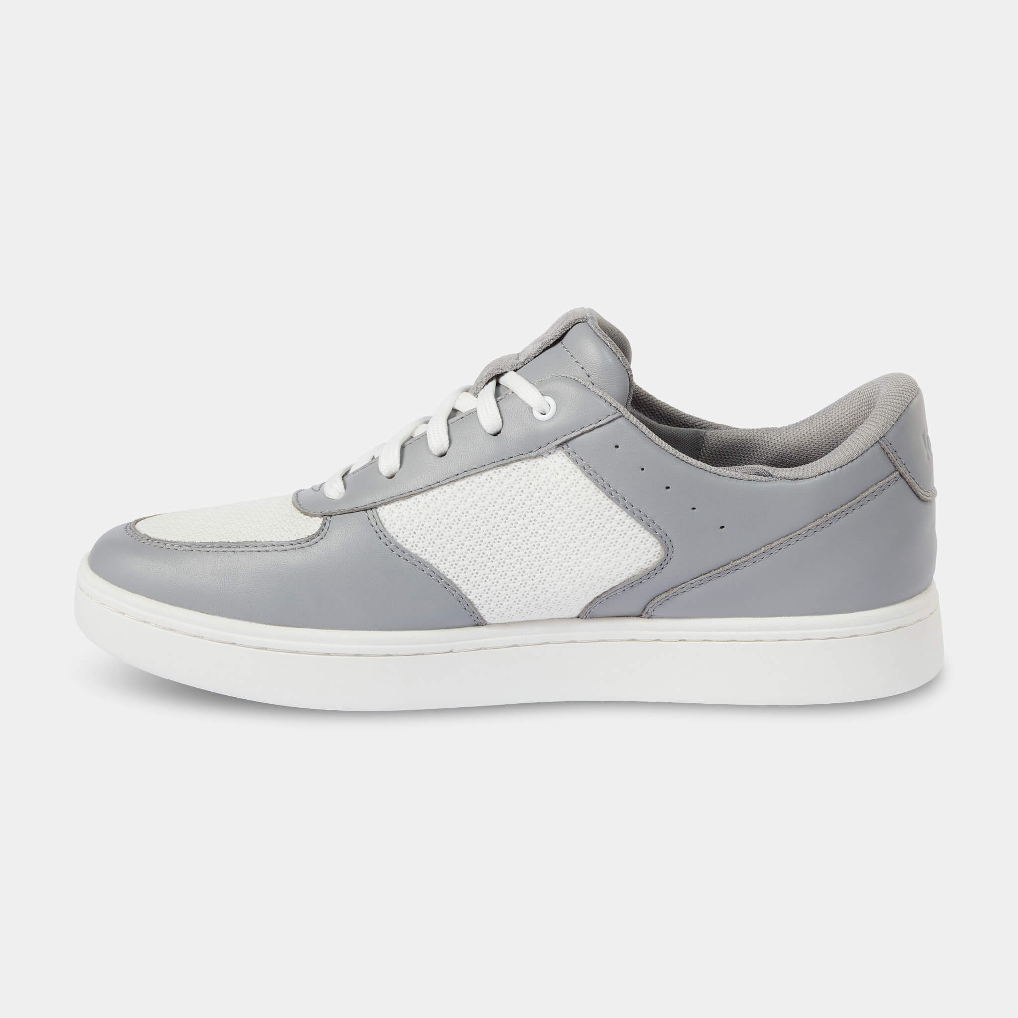 Men's Oslo Sneakers - White & Alloy Colorway | Comfortable Casual Shoes for Walking, Running & Everyday Wear