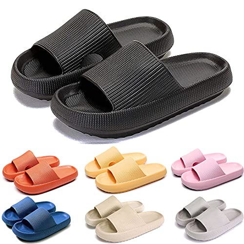 **LELEBEAR Cloud Slippers for Women and Men – Super Soft Massage Quick-Dry Shower Sandals with Pillow Cushion – Indoor & Outdoor Comfort for Home, Spa, and Travel**
