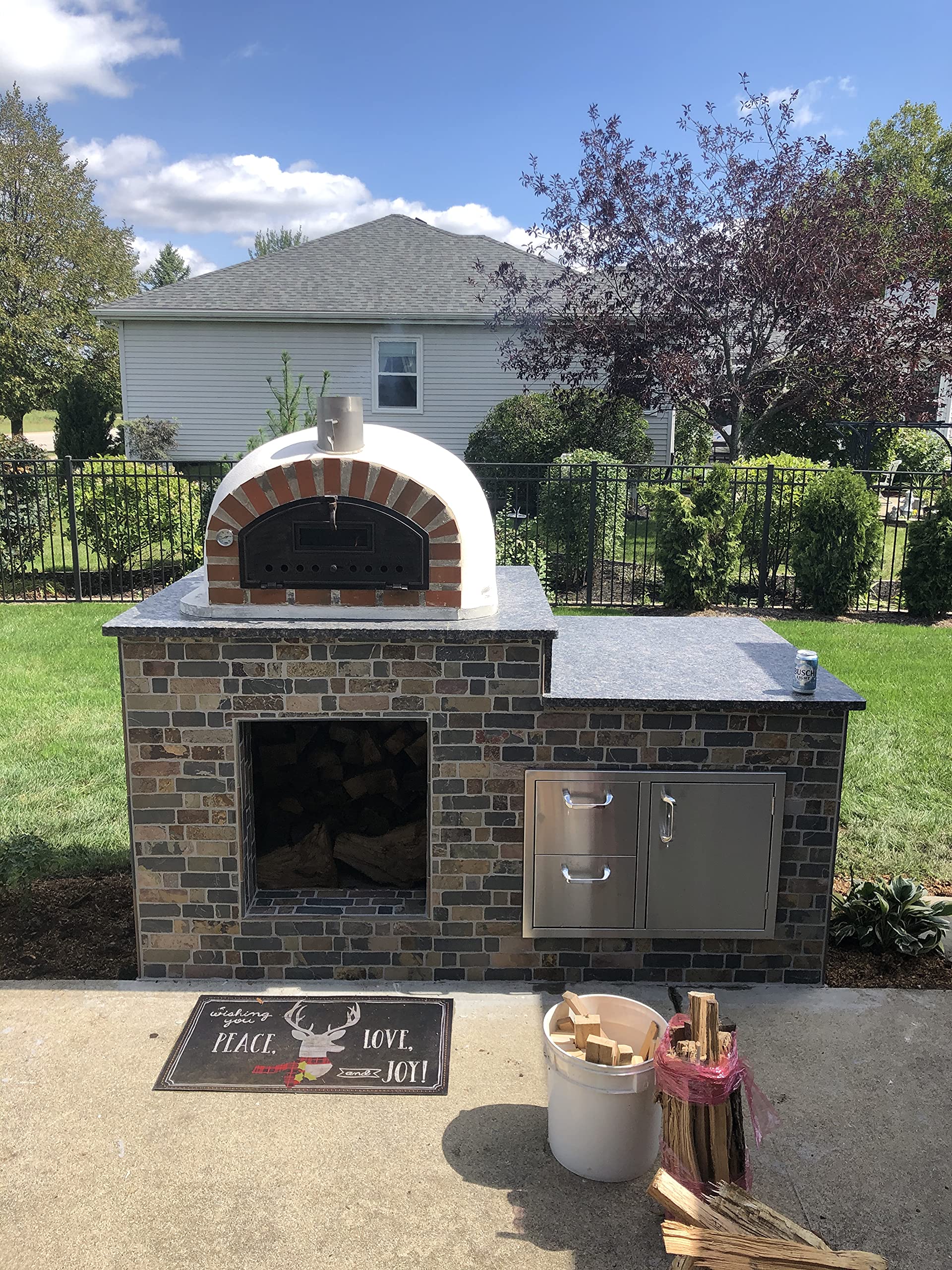 Premium Rustic Arch Pizzaioli Hybrid Pizza Oven - Outdoor Wood & Gas Pizza Maker for Backyard, Patio, and Garden Cooking | Perfect for Italian Pizza, Bread, and Roasting