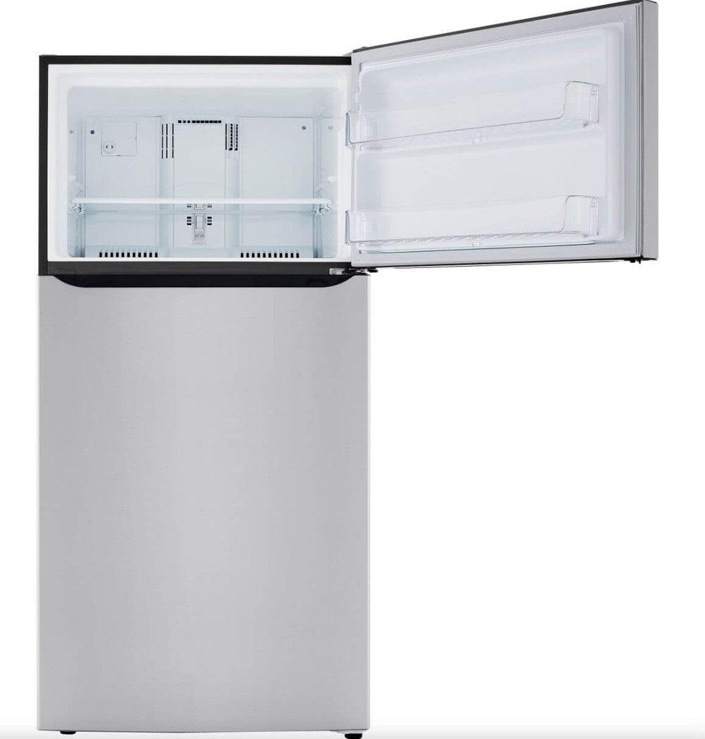LG 33 Inch Stainless Steel Top Freezer Refrigerator - 24 Cu. Ft. Capacity (LRTLS2403S) | Energy Efficient Kitchen Appliance for Home, Apartment & Office Use