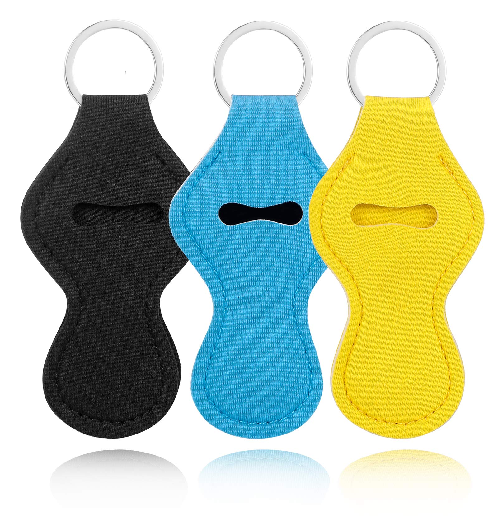 Cute Neoprene Chapstick Holder Keychain - Lip Balm Keychain Holder for Women & Girls - Perfect for Backpacks, Purses, and Gym Bags (Keep Your Lip Balm Handy On-The-Go)