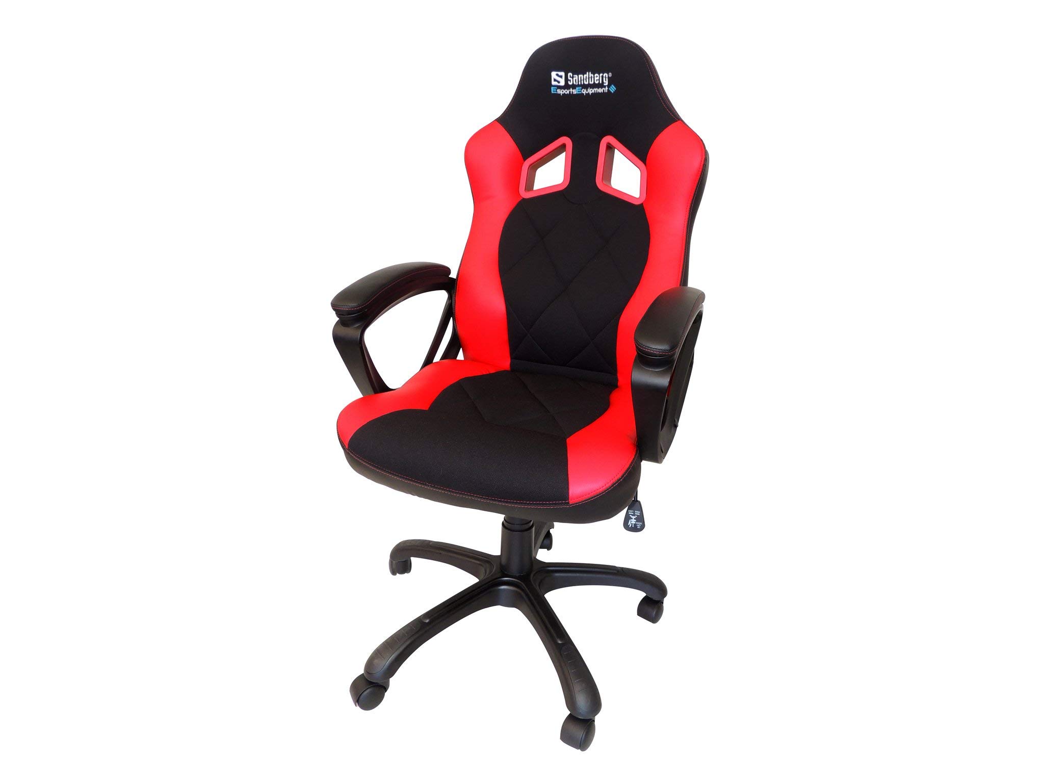 Warrior 640-80 Ergonomic Gaming Chair with Lumbar Support - Red | Comfortable PC & Console Gaming Chair for Home & Office Use