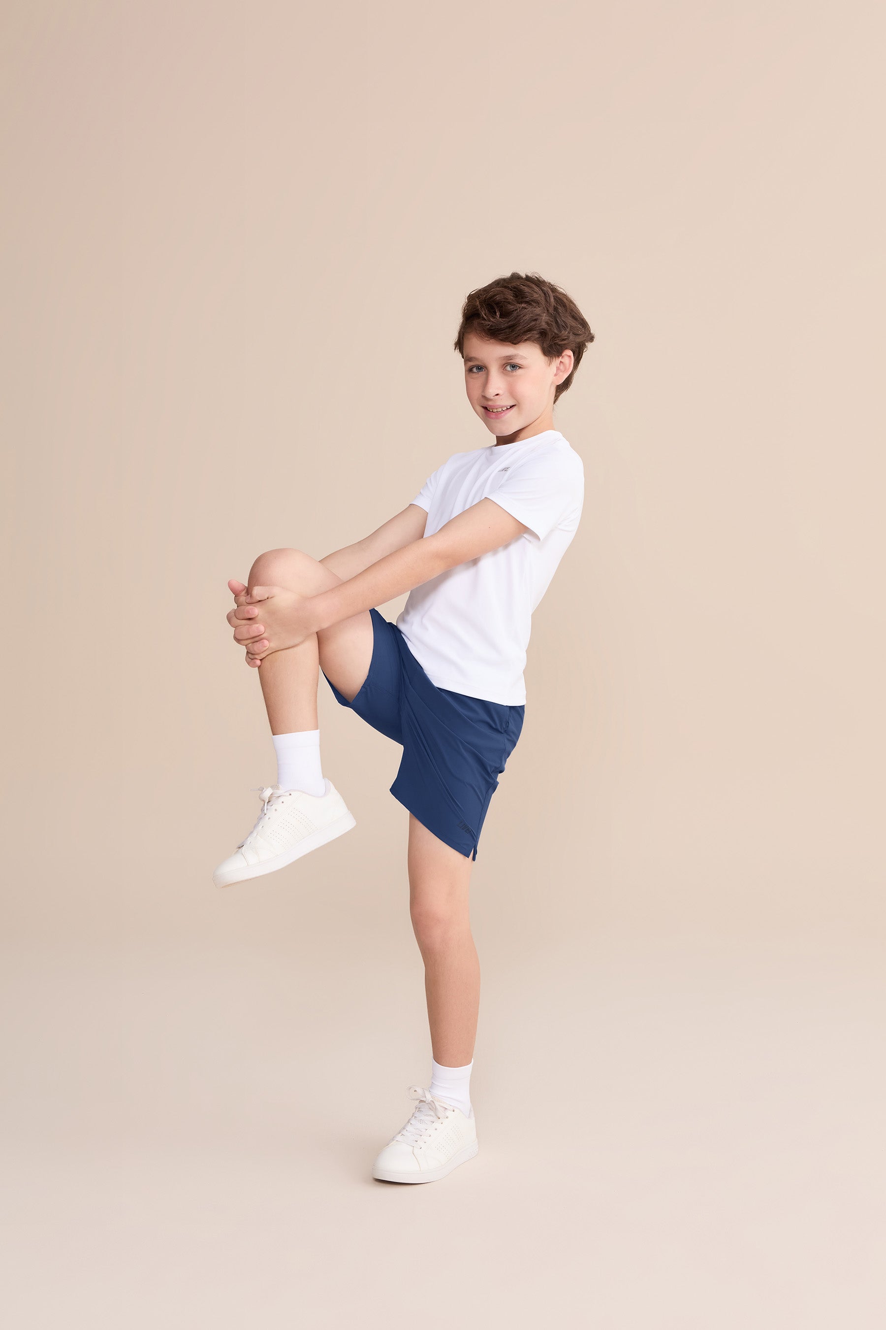Dryside Kids Long Shorts for Boys & Girls - Comfortable Athletic Running Playwear for Outdoor Sports & Summer Activities