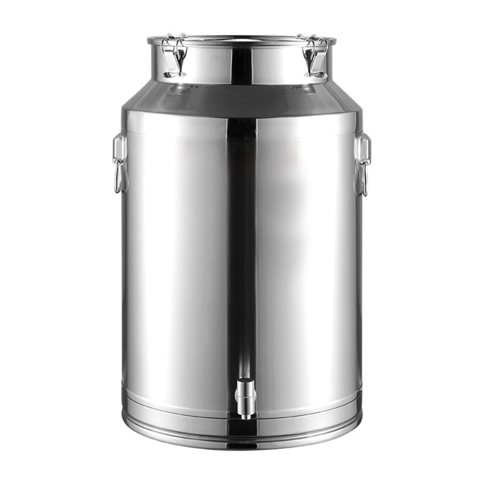 304 Stainless Steel Milk Transport Barrel - 10L Farm Milk Can with Faucet & Sealed Lid - Multi-Purpose Liquid Storage Container for Water, Wine, Ice Bucket & More - Perfect for Dairy Farms, Breweries, Catering & Outdoor Events