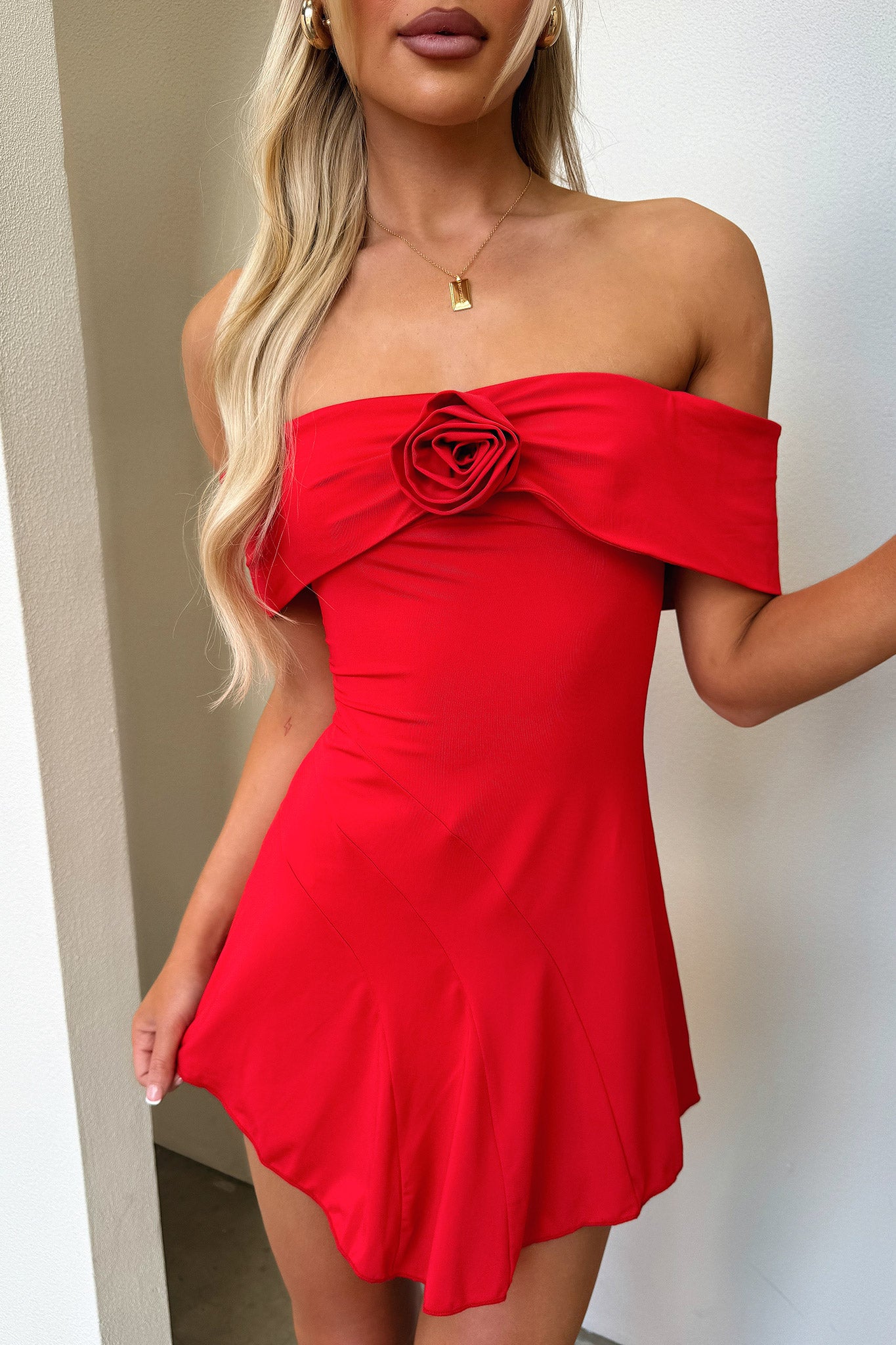 Kirsten Dress - Red Floral Summer Dress for Women | Casual & Party Wear | Perfect for Beach, Vacation & Date Nights