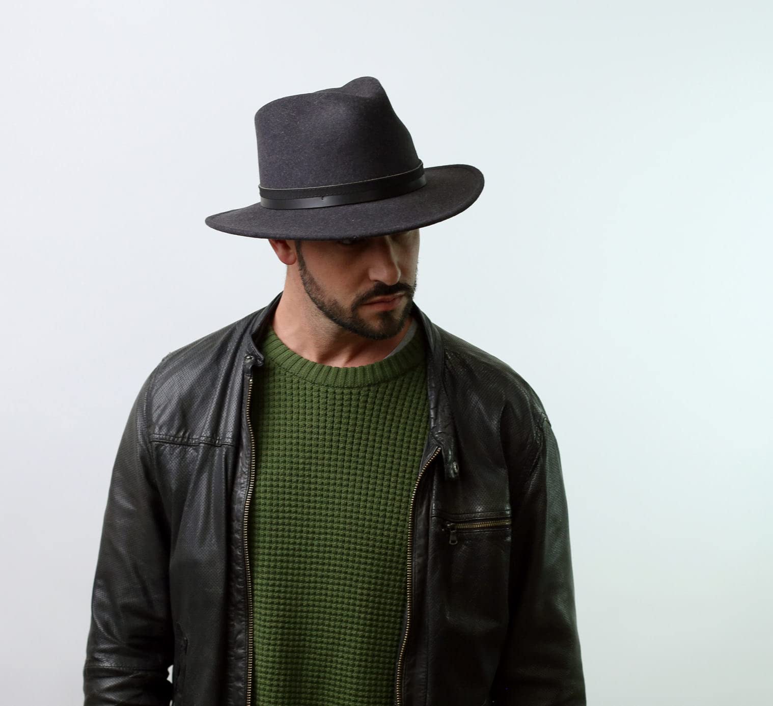 Men's Classic Traveller III Wool Felt Fedora Hat - Packable, Water Repellent, Breathable for Outdoor Travel, Hiking & Casual Wear