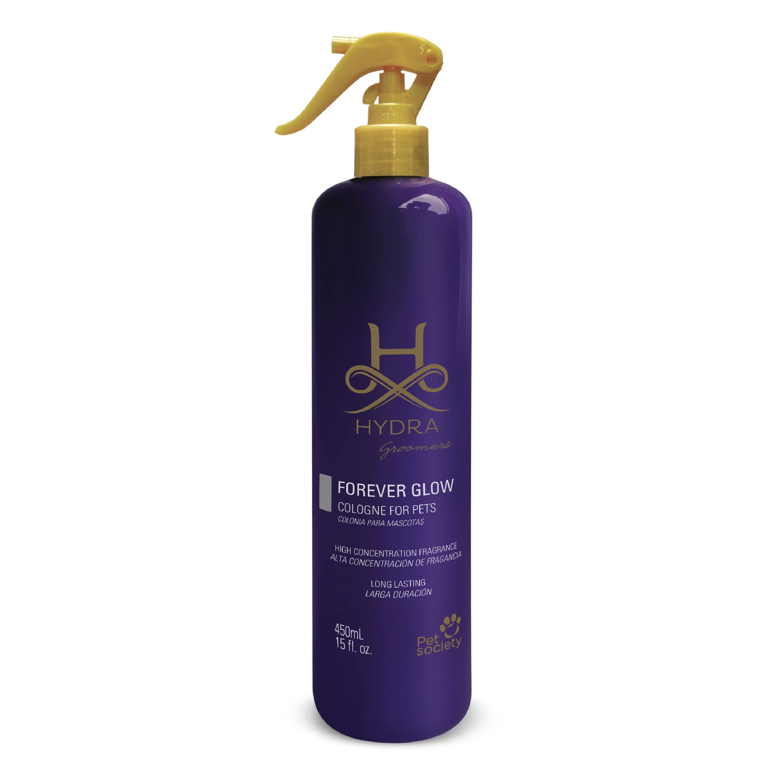 Hydra Groomers Forever Glow Cologne for Dogs & Cats - 15oz Pet Grooming Spray & Deodorizing Cologne - Perfect for Daily Use, Grooming Sessions & Odor Control Between Baths