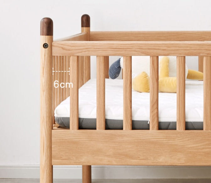 Premium Solid Oak Wood Toddler Bed – Sturdy & Safe for Kids | Perfect for Nursery, Bedroom & Daycare Use