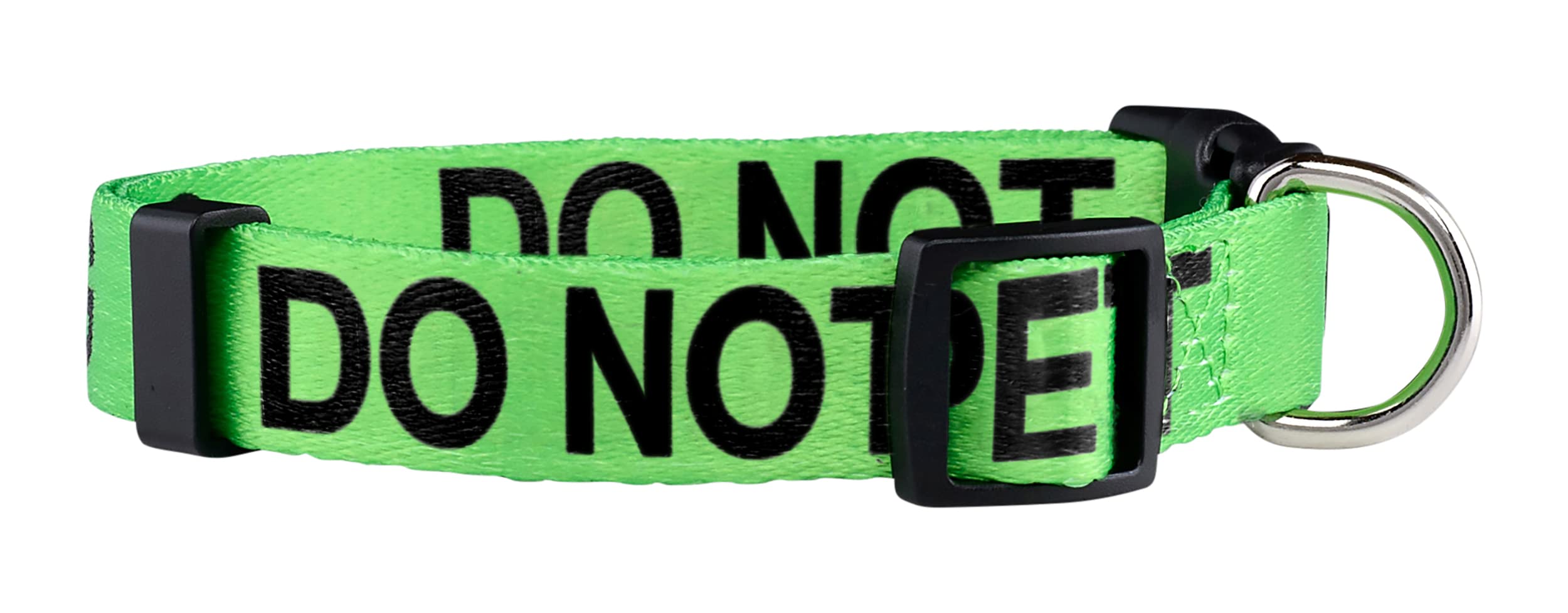 Native Pup Do Not Pet Dog Collar - Small Reflective Adjustable Pet Collar for Training & Safety | Perfect for Reactive Dogs, Walks & Public Outings