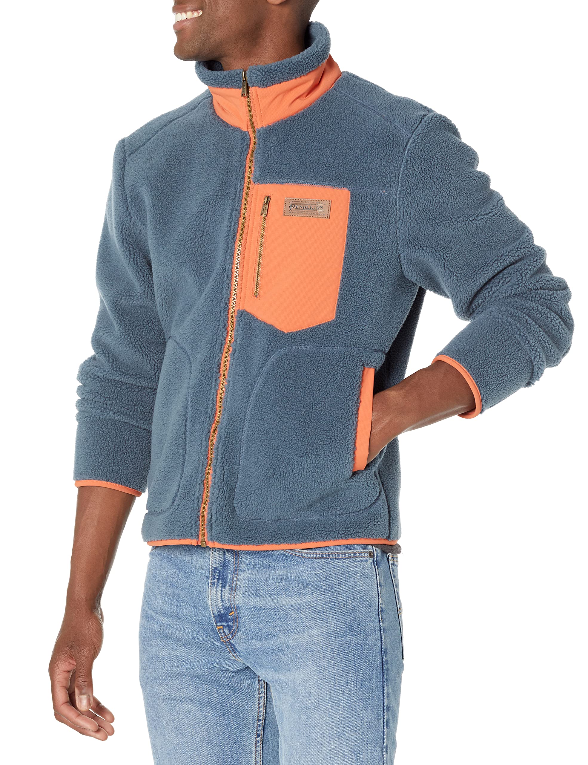 Pendleton Men's Winthrop Berber Fleece Jacket - Soft Warm Winter Coat for Outdoor Activities, Hiking & Casual Wear