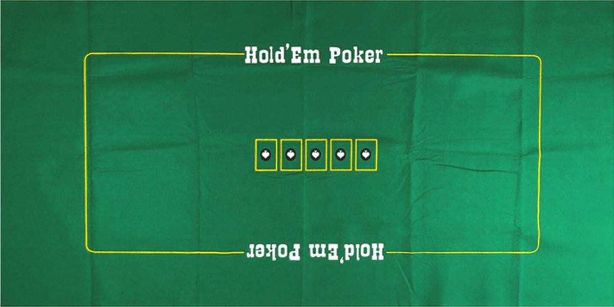 Casino Poker & Craps Set - 6ft x 3ft 2-Sided Felt Layout with Dice & Cards for Home Game Nights
