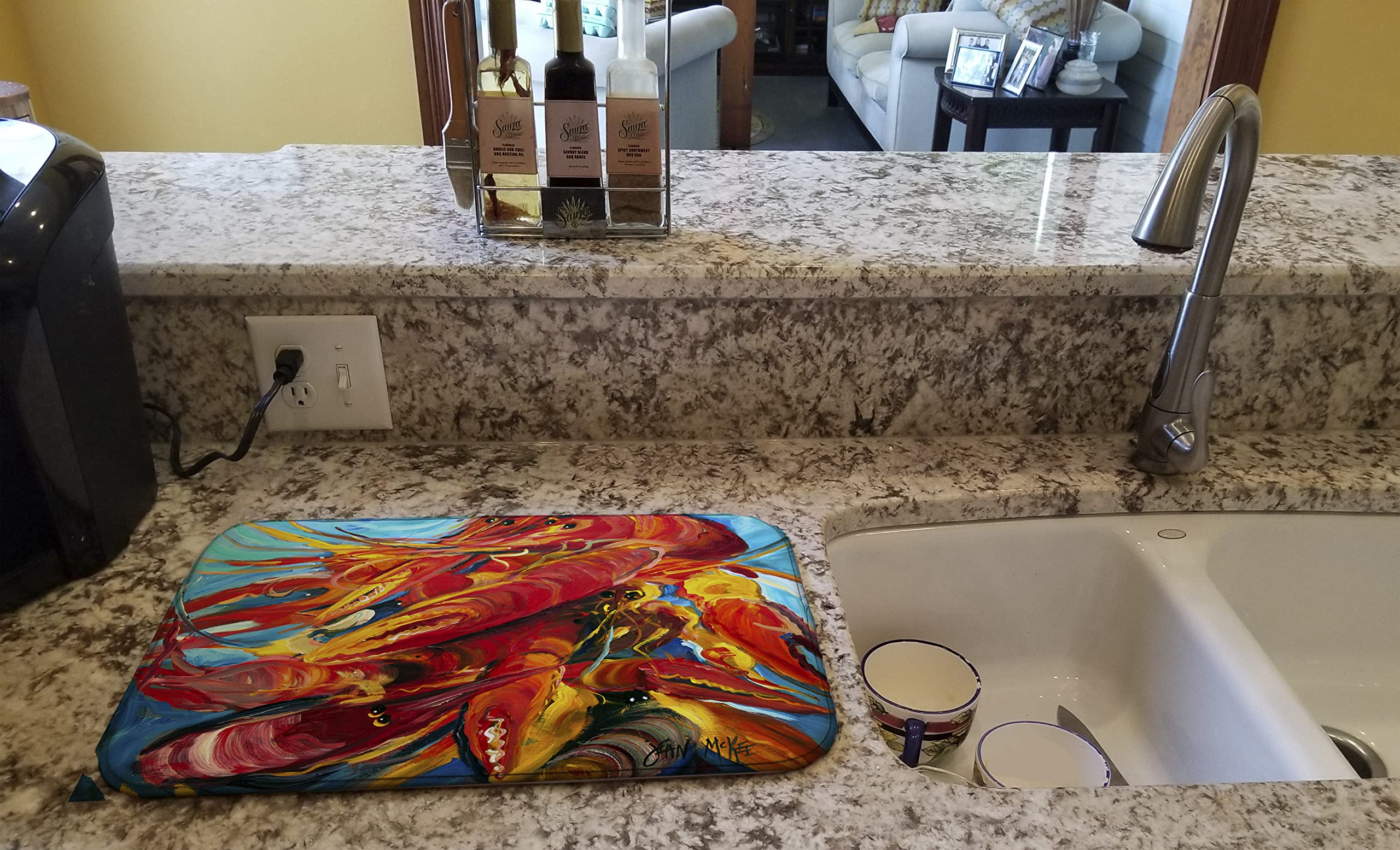 Premium Absorbent Dish Drying Mat - 14