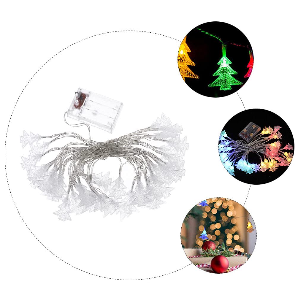 Balacoo 1pc Christmas Tree String Lights - 10ft LED Xmas Tree Lights with 50 Warm White Bulbs, Waterproof Outdoor/Indoor Holiday Decorations for Christmas Party, Home, Garden, and Festival Decor