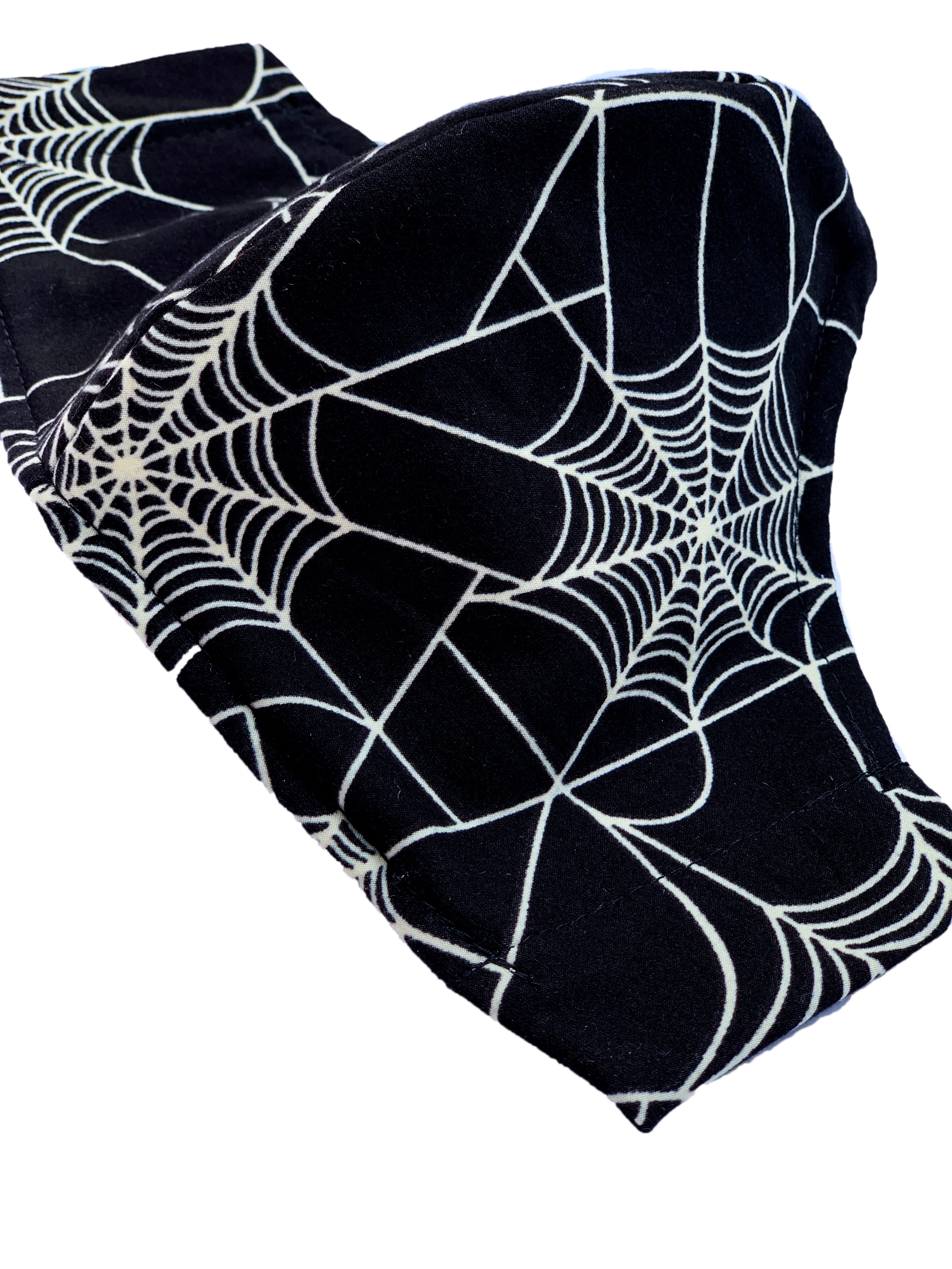 Wicked Webs Face Mask - Reusable & Breathable Halloween Spider Web Design for Cosplay, Costume Parties & Horror Events