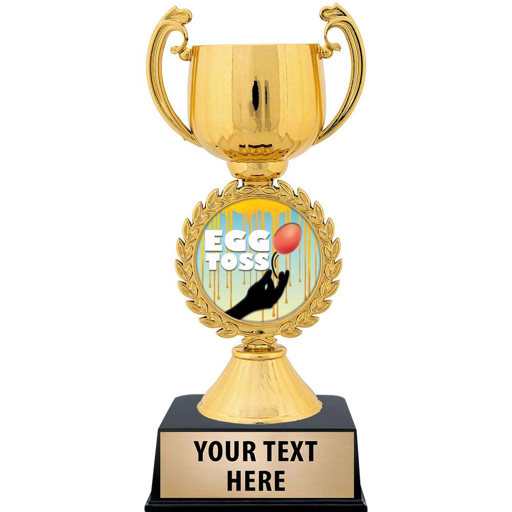 Personalized Egg Toss Trophy - 7.25