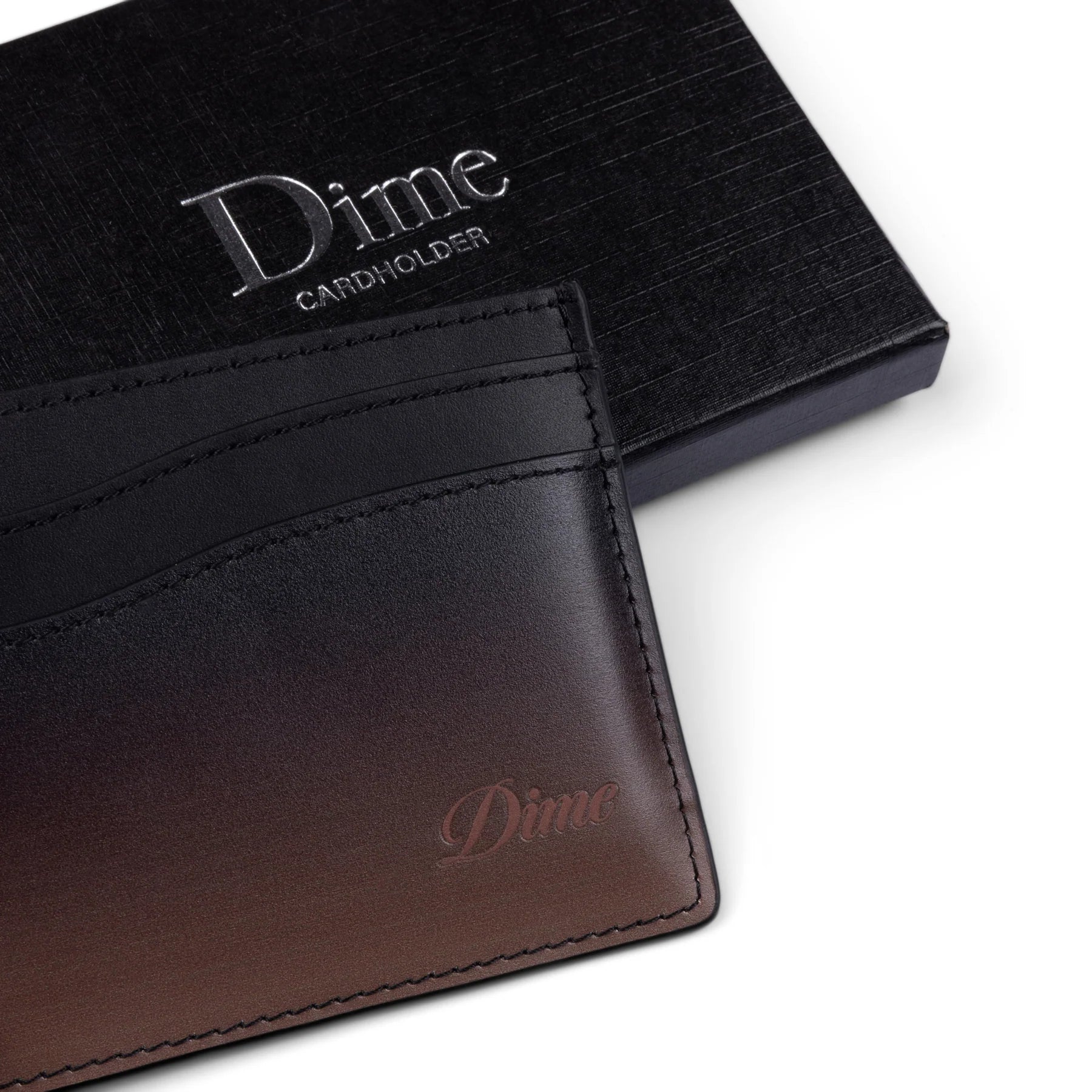 Elegant Cursive Gradient Card Holder in Copper - Slim & Stylish Wallet for Credit Cards, IDs, and Cash - Perfect for Everyday Use, Travel, and Gifts