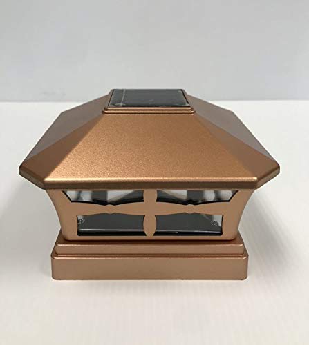10 Pack Solar Powered Copper LED Outdoor Garden Lights - 5