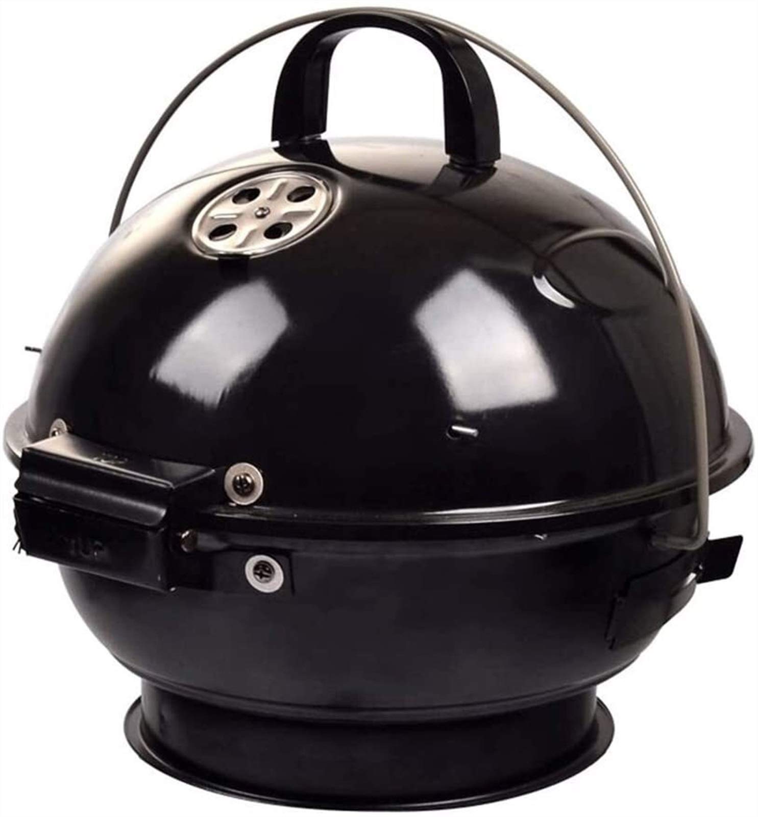Premium Cast Iron Charcoal Grill - Large Portable Outdoor BBQ Grill for Picnics, Patio & Backyard Cooking | Heavy Duty Enamel Folding Design for Camping & Tailgating