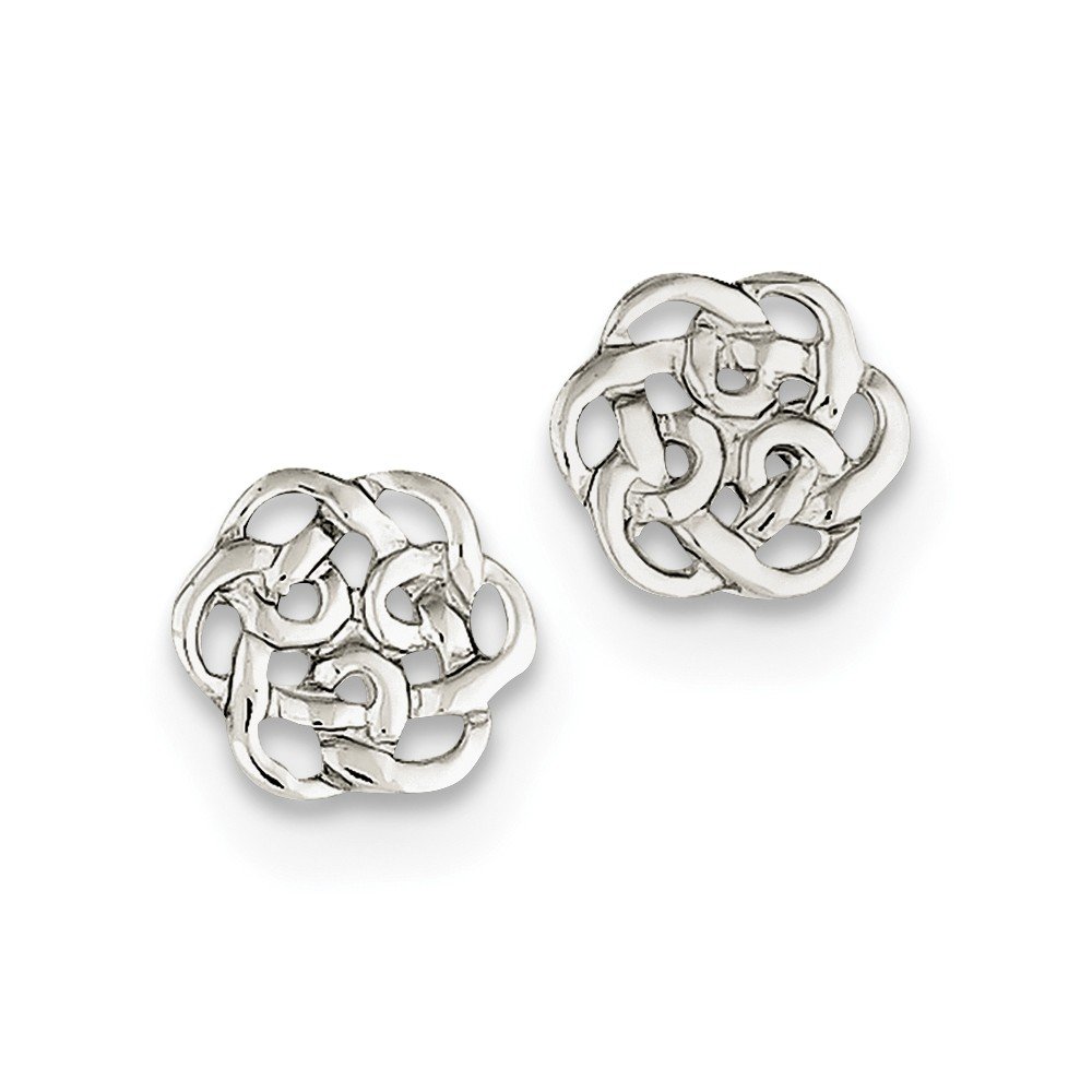 Sterling Silver Polished Celtic Knot Post Earrings for Women | Elegant Irish Jewelry Gift for Her | Perfect for Weddings, Parties & Everyday Wear
