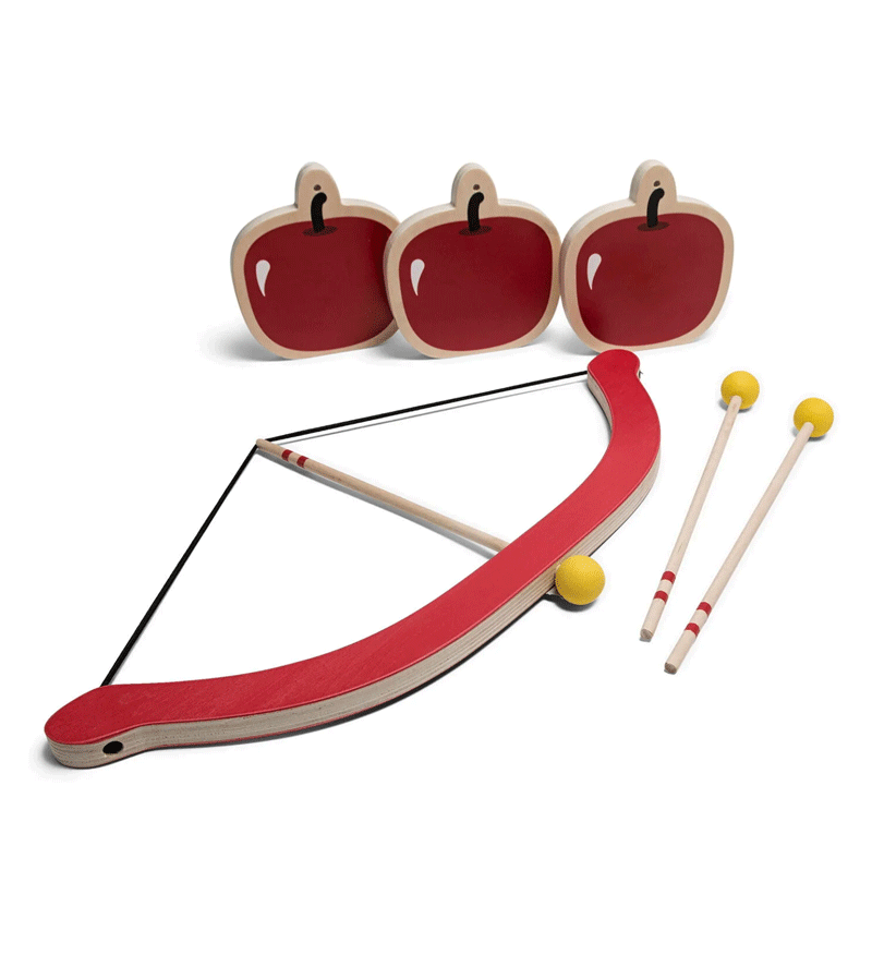 BS Toys Apple Bow and Arrow Set - Safe Foam Archery Toy for Kids - Perfect for Outdoor Play, Birthday Gifts & Pretend Hunting Games