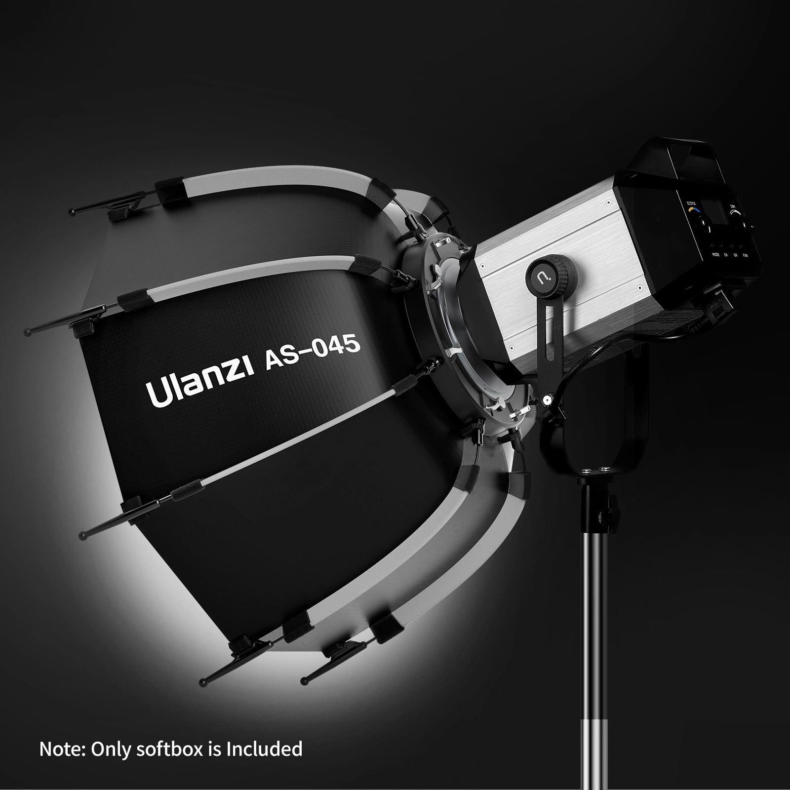 Ulanzi AS 045 Quick Release Octagonal Honeycomb Grid Softbox 3308 - Professional Photography Lighting Diffuser for Studio, Portrait, and Product Photography