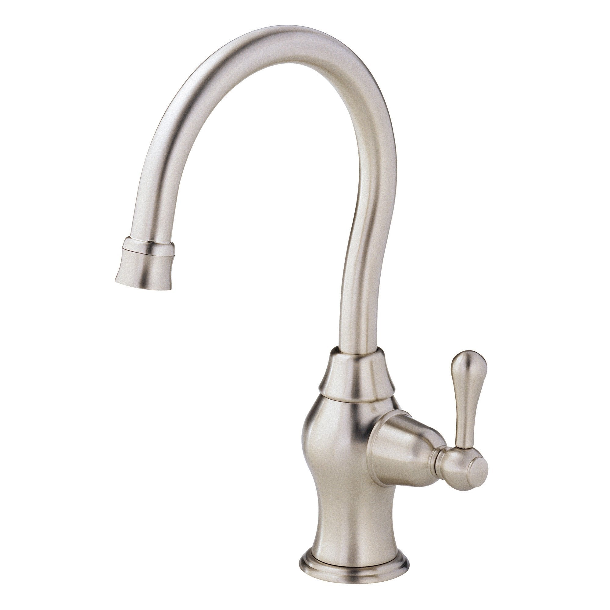 Danze Melrose Stainless Steel Single Handle Bar Faucet - Modern Kitchen Sink Faucet with High Arc Spout for Easy Washing & Food Prep