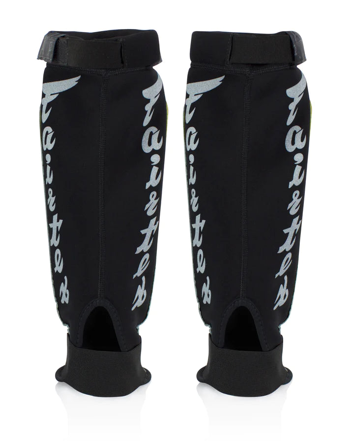 Fairtex SP6 Neoprene Muay Thai Shin Guards - Premium Kickboxing & MMA Protective Gear for Training & Competition - Ideal for Martial Arts, Fitness & Combat Sports