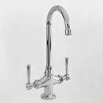 Premium Stainless Steel Bar Faucet - Commercial Grade Pull-Down Sprayer Kitchen Sink Faucet with High Arc Spout for Restaurants, Bars & Home Use