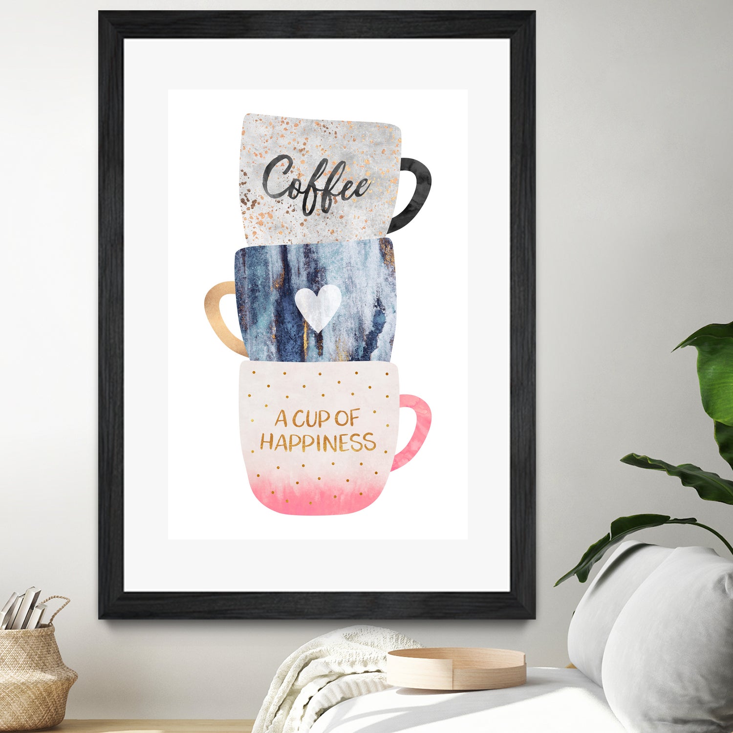 Premium Ceramic Coffee Mug - A Cup of Happiness for Your Morning Brew | Perfect for Home, Office & Gifting