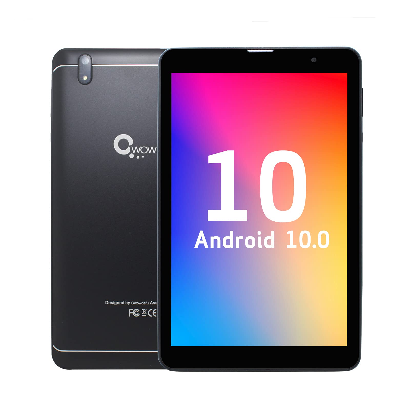 8 Inch Android Tablet with Dual SIM, 1080p Full HD Touchscreen, 3GB RAM + 32GB Storage, WiFi & GPS - Perfect for Work, Travel & Entertainment (Black)