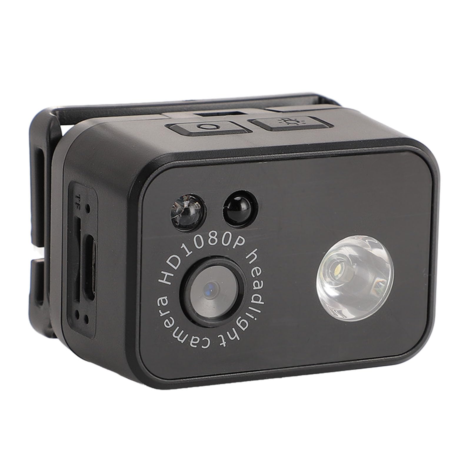 Xiuganpo 1080P HD Action Camera with 45° Adjustable LED Headlamp - Rechargeable Wearable Body Camera for Outdoor Camping, Night Reading, Vehicle Repairs & Emergency Work