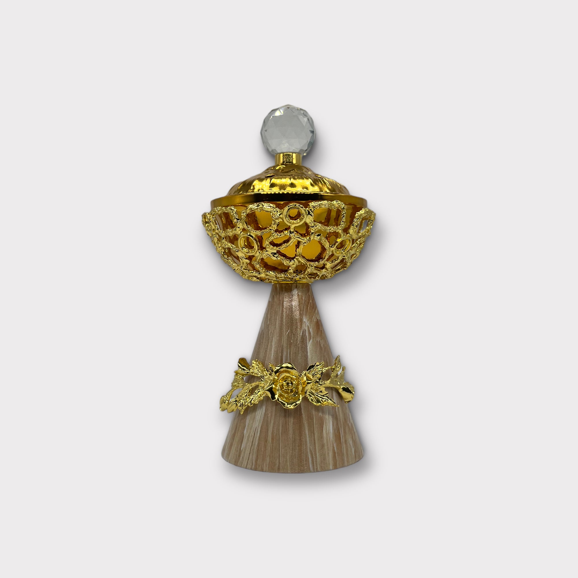 Premium Arabian Incense Burner - Handcrafted Brass Burner for Oud & Bakhoor - Perfect for Home Fragrance, Meditation & Spiritual Rituals