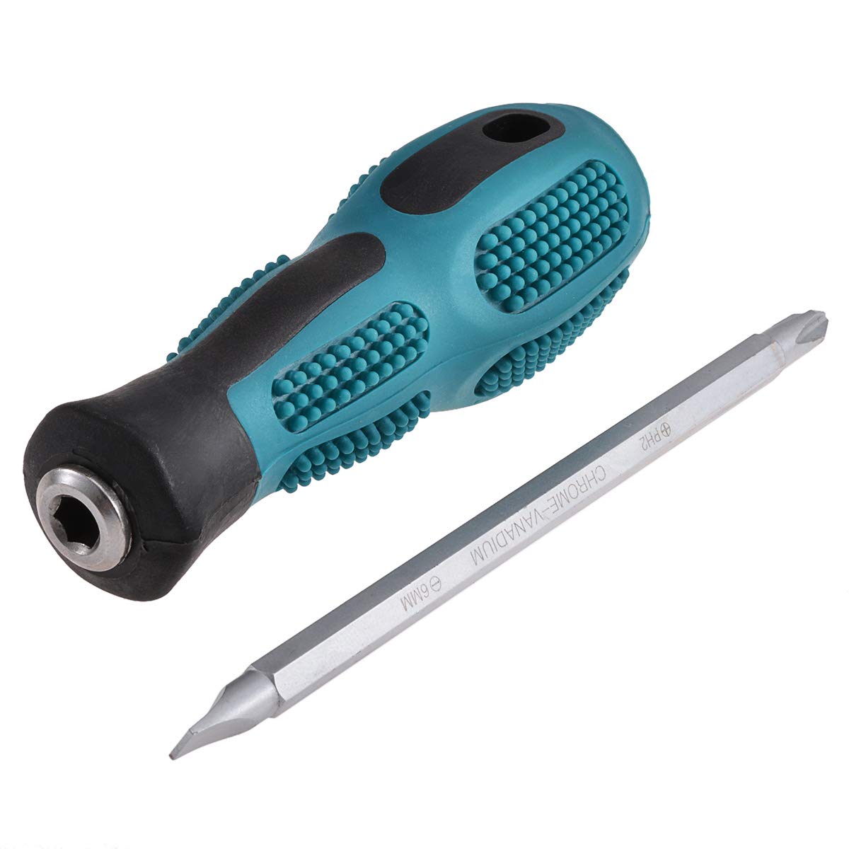 Dual-Purpose Flat Head & Phillips Screwdriver - 6mm Tip, 100mm Shank - Professional & Home Tool Kit Essential for DIY Projects, Furniture Assembly & Electronics Repair