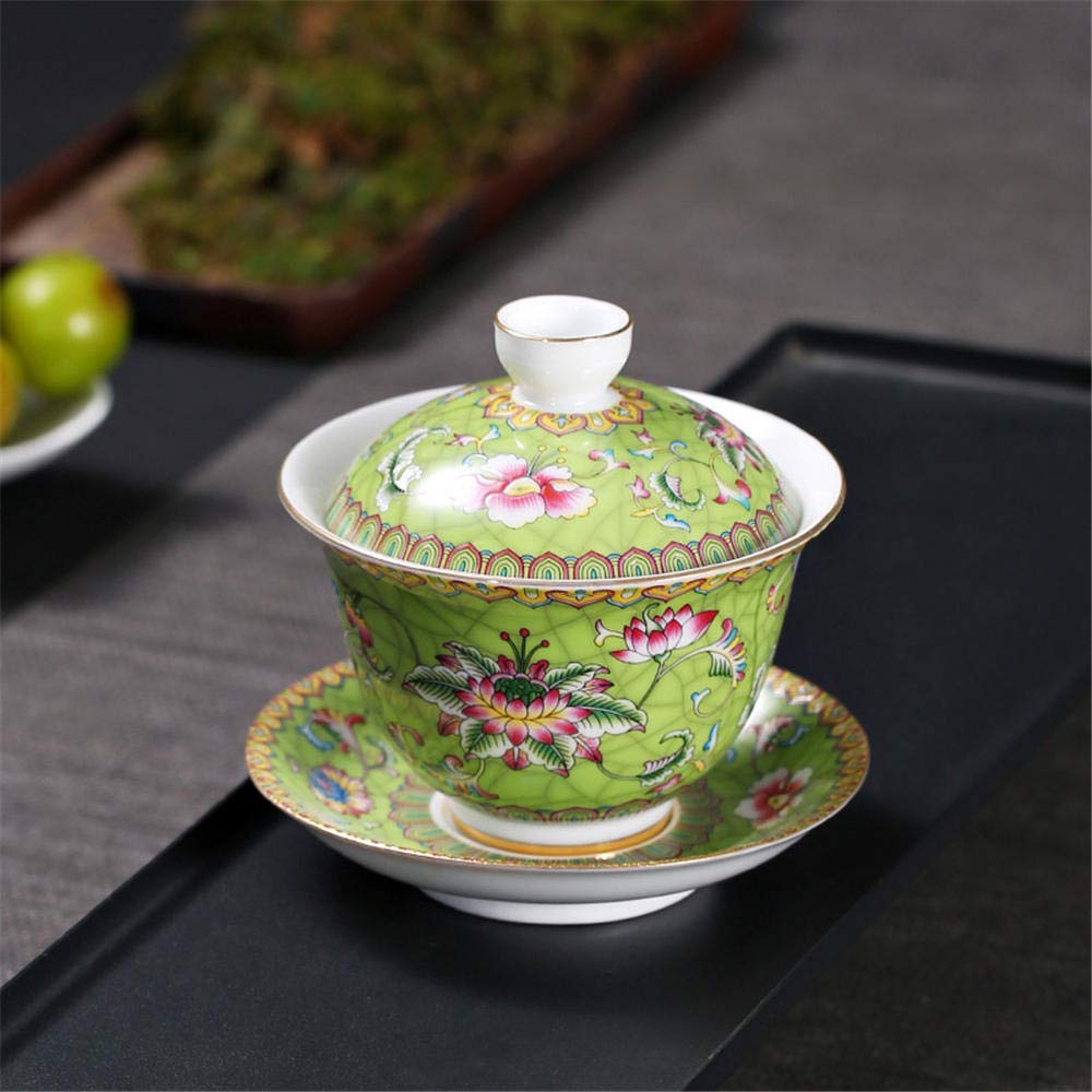 Premium Chinese Ceramic Teacup Set - Handcrafted Kung Fu Tea Cups with Exquisite Flower & Bird Design - Bulk Wholesale for Tea Lovers, Restaurants & Gifts