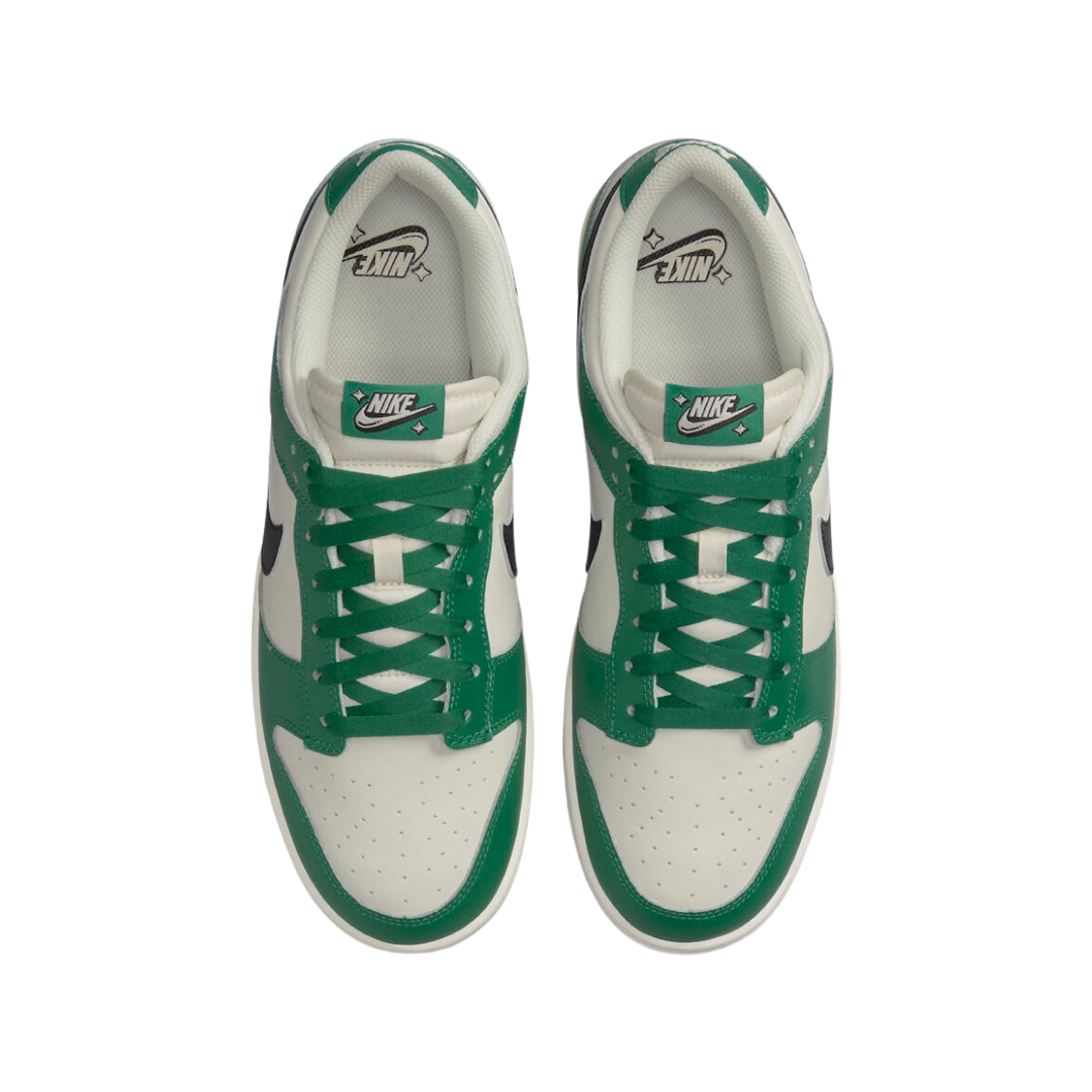 Nike Dunk Low Retro SE Sneakers - Pale Ivory & Black Malachite Colorway | Men's Basketball Shoes for Casual Wear & Street Style