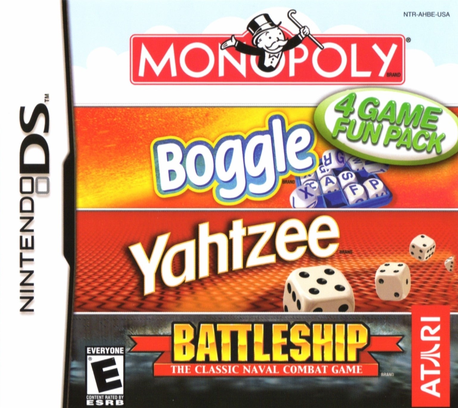 Monopoly, Boggle, Yahtzee, Battleship - Classic Board Games Bundle for Family Game Night | Perfect for Parties, Gifts & Indoor Entertainment