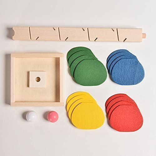 Zerodis Wooden Marble Ball Puzzle Toy - Petal Slide Trackball Game, Educational Brain Teaser for Kids, Fun STEM Learning Gift for Boys & Girls - Perfect for Home, Classroom, and Travel Play
