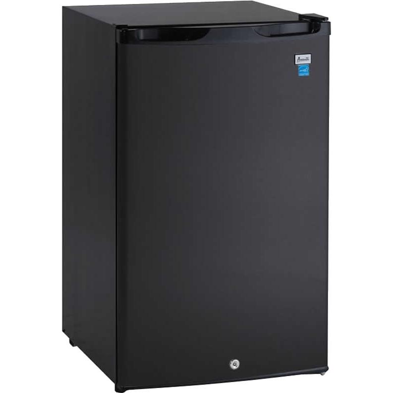Avanti 4.4 Cu.Ft Compact Refrigerator with Freezer - Energy Efficient Mini Fridge for Dorm, Office, Bedroom or Apartment - Small Freestanding Fridge with Adjustable Shelves (Model AR4446B) - Perfect for Extra Storage, Beverages & Snacks