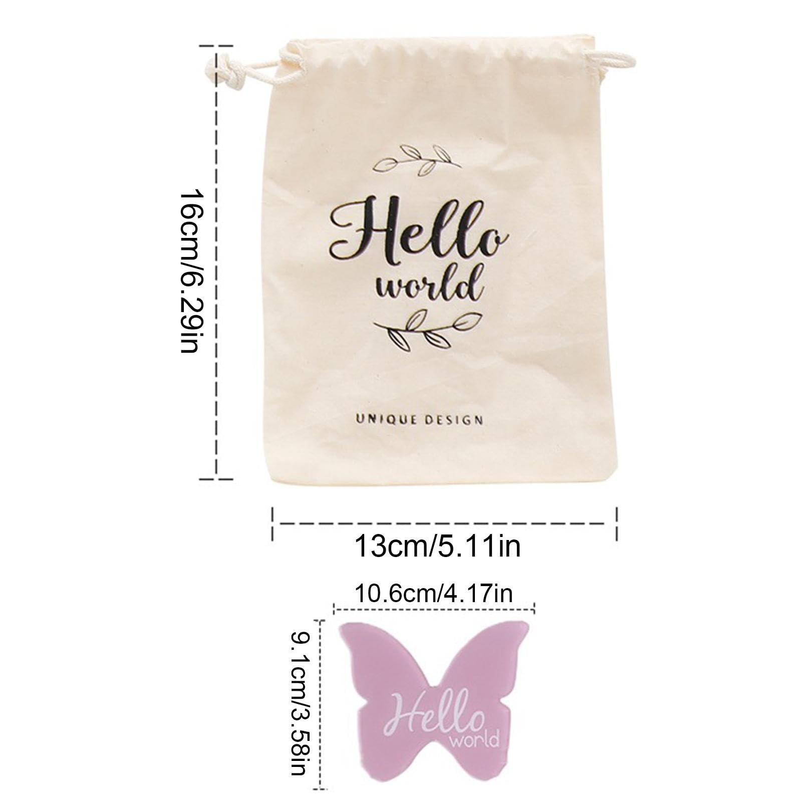 Acrylic Baby Growth Announcement Cards - Elegant Newborn Welcome & Hello Sign for Documenting Baby's Milestones | Perfect for Baby Showers, New Mothers, and Nursery Decor