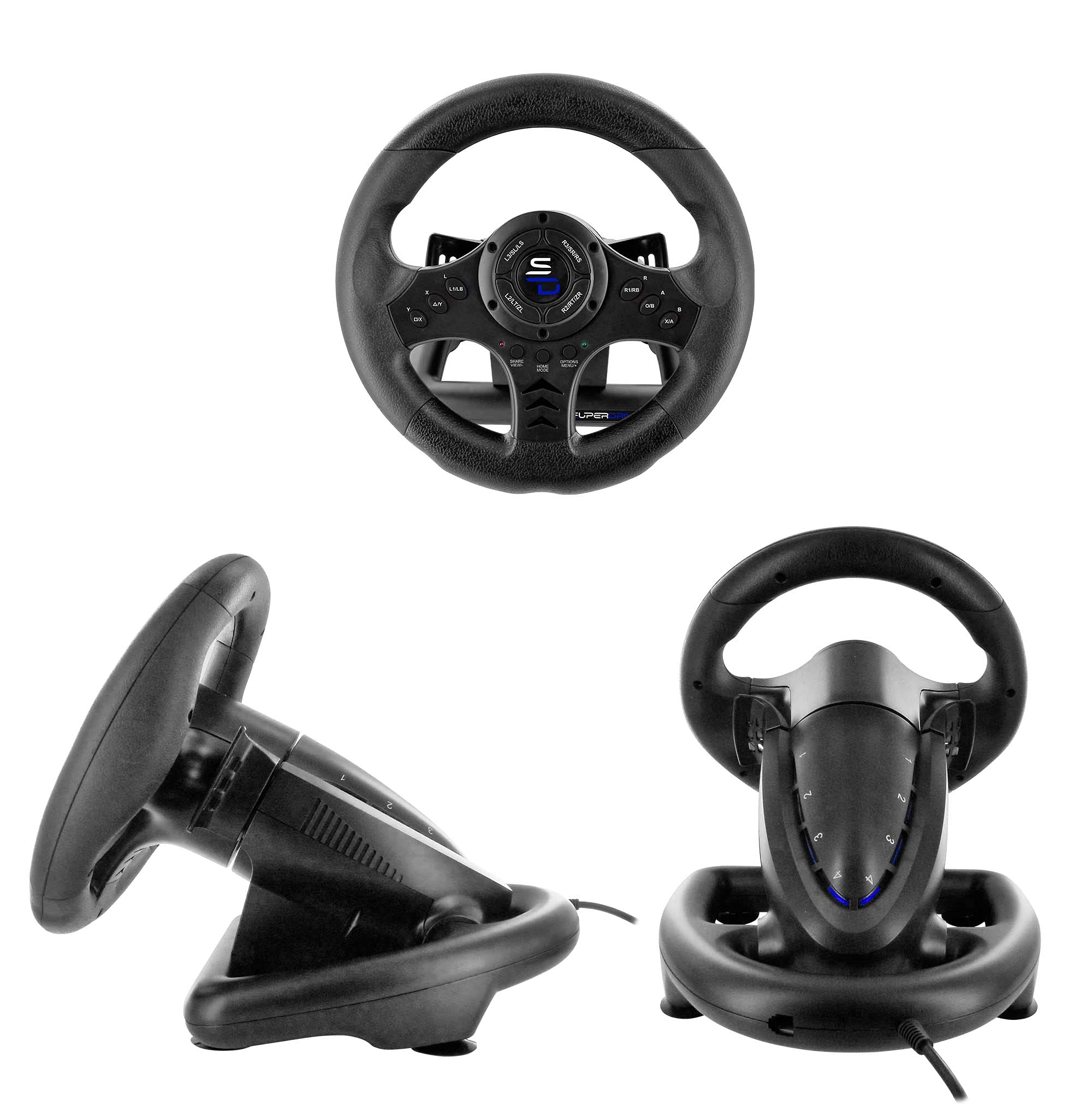 Premium SV450 Racing Wheel with Pedals & Shifter - Compatible with Xbox Series X/S, PS5, PS4, Xbox One, PC & Nintendo Switch | Programmable for All Racing Games | Perfect for Sim Racing & Gaming Setups