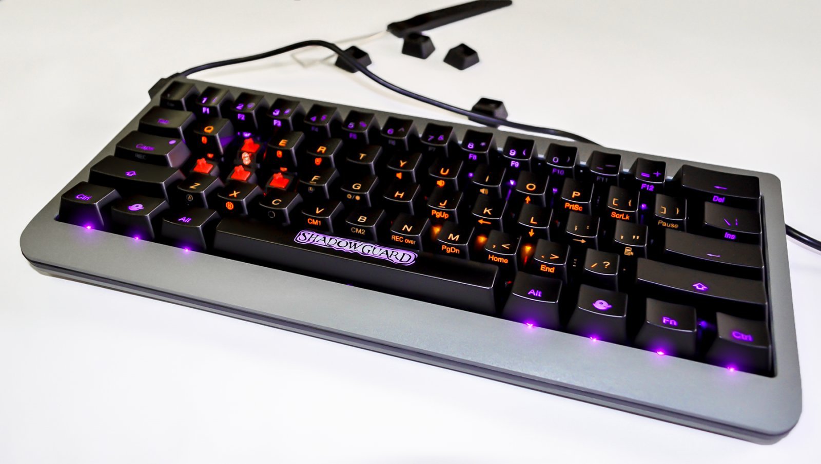MK Shadow Guard Light Mechanical Gaming Keyboard with Cherry MX Red Switches - Fast & Responsive for PC, Mac, PS5, Xbox Gaming & Office Work