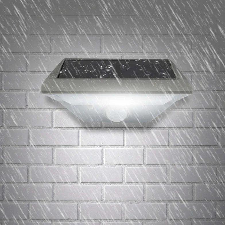 Solar Powered LED Outdoor Wall Light with Motion Sensor - Weatherproof Security Lighting for Porch, Garden, Garage & Pathway