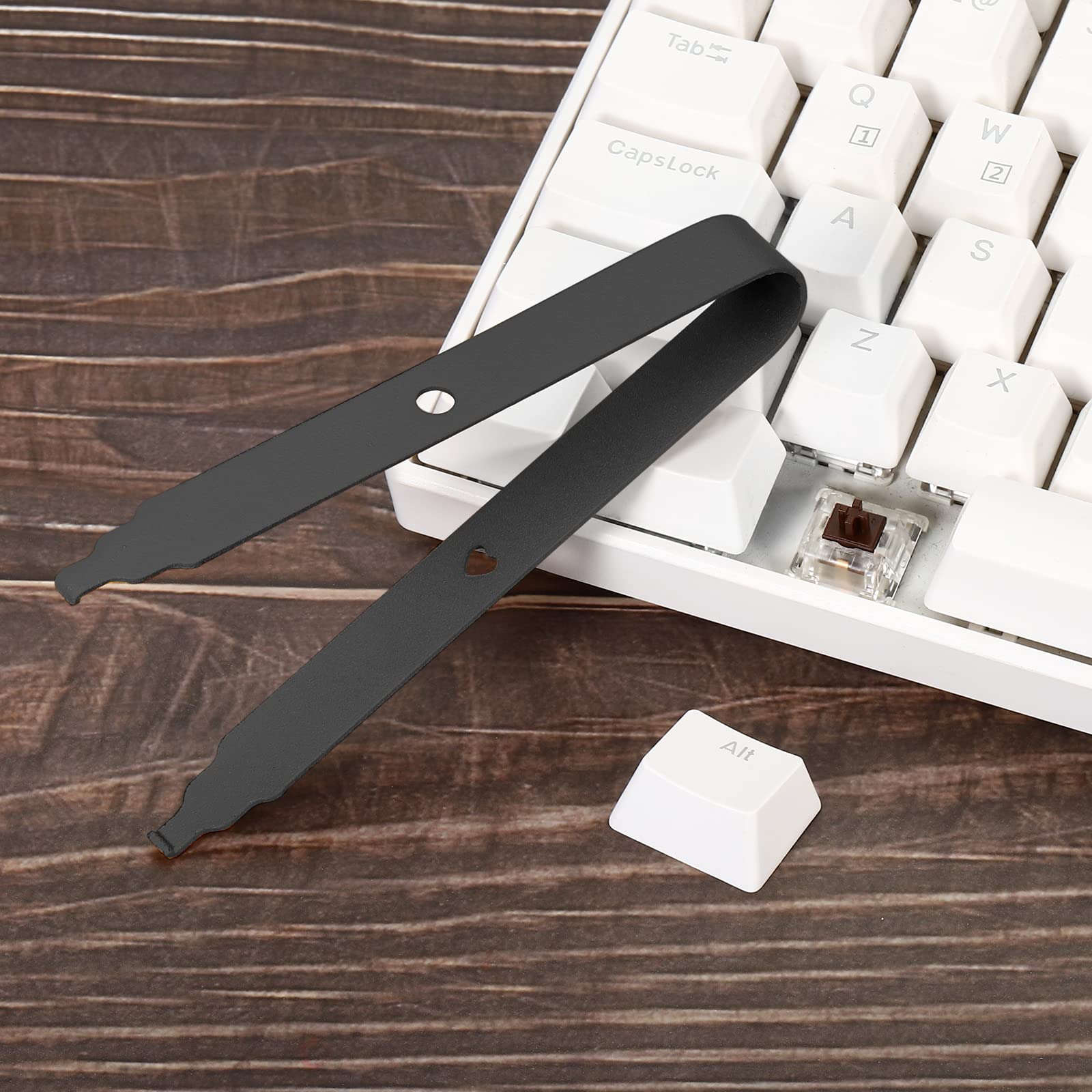PATIKIL 2-Pack Keycap Puller & Switch Remover Tool - Durable Steel Keyboard Repair Kit for Mechanical & Office Keyboards (Black) | Perfect for Keyboard Maintenance, DIY Fixes & Gaming PC Setup