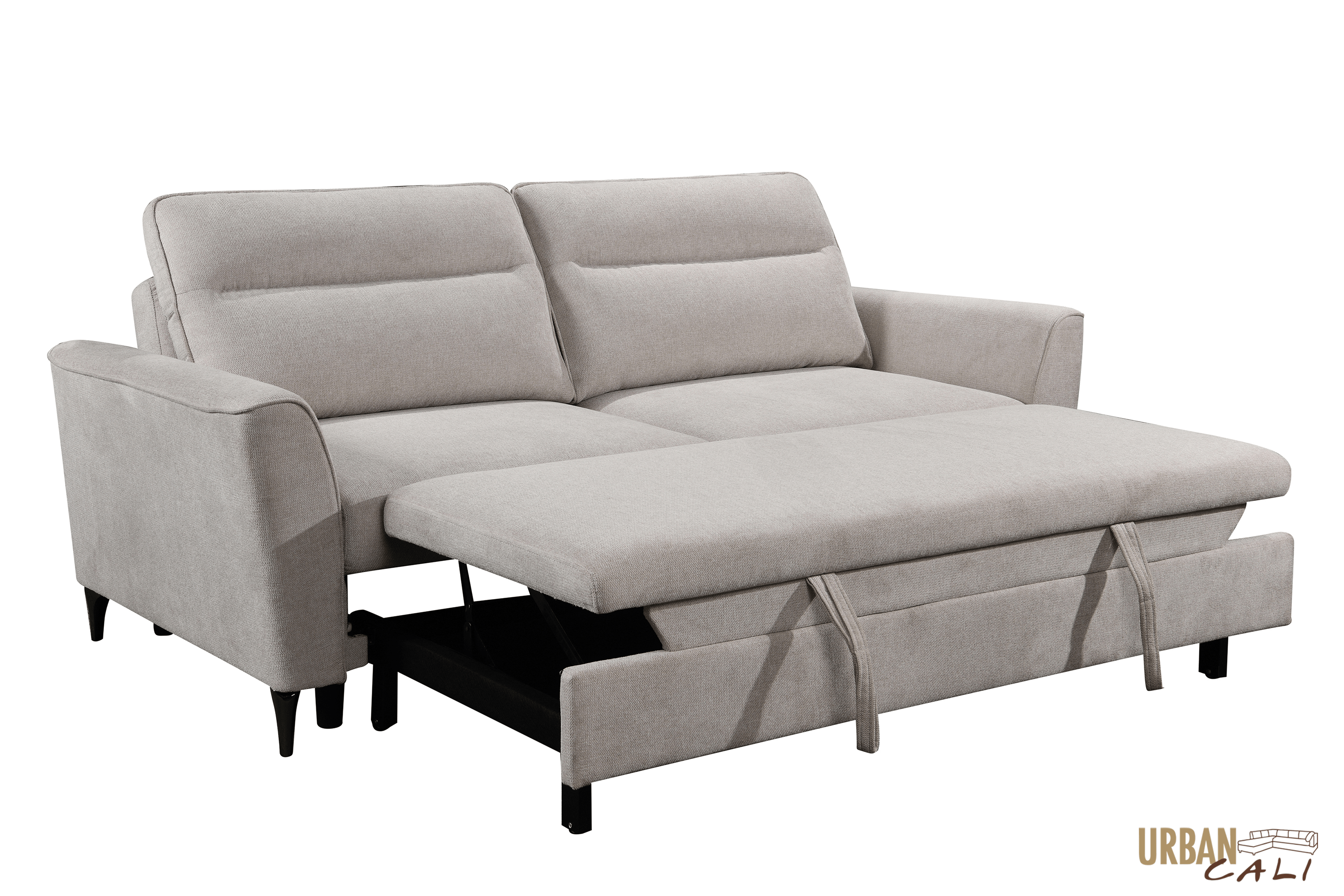 Andara Beige San Jose Sleeper Sofa Bed - Convertible 3-in-1 Sofa, Loveseat & Bed for Small Spaces - Perfect for Apartments, Guest Rooms & Home Offices