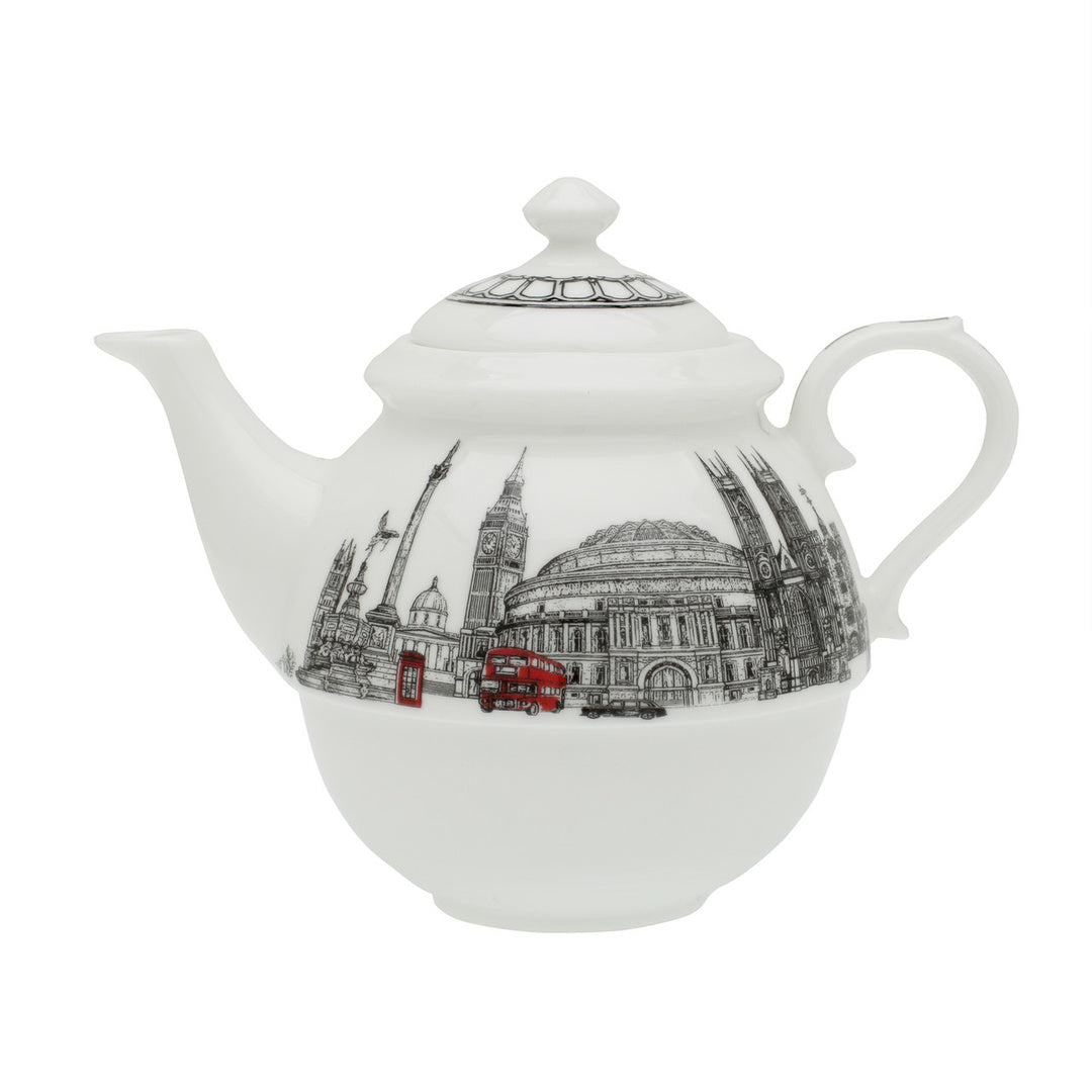 London Icons Tea Set - Elegant English Tea for One with Teapot & Cup - Perfect for Afternoon Tea, Gifts & Home Decor